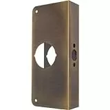 #2004-pbv Polished Brass Door Reinforcer 9 Inch Lock Installation