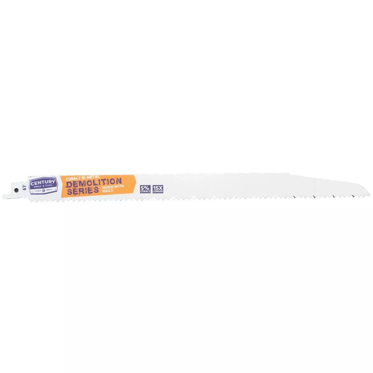 Century Drill And Tool Demolition Series Reciprocating Saw Blade 6T X 12″