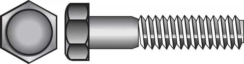 HILLMAN 3/8 In. D X 8 In. L Hot Dipped Galvanized Steel Hex Bolt 1 Pk