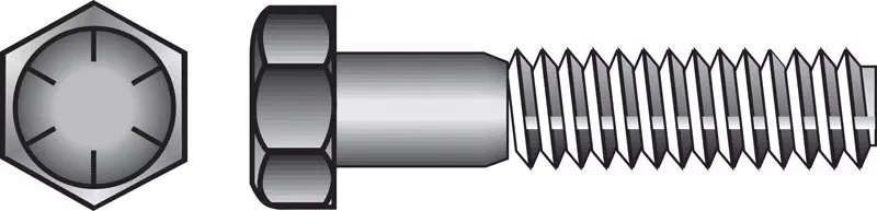 HILLMAN 5/16 In. D X 1-1/4 In. L Heat Treated Steel Hex Head Cap Screw 100 Pk