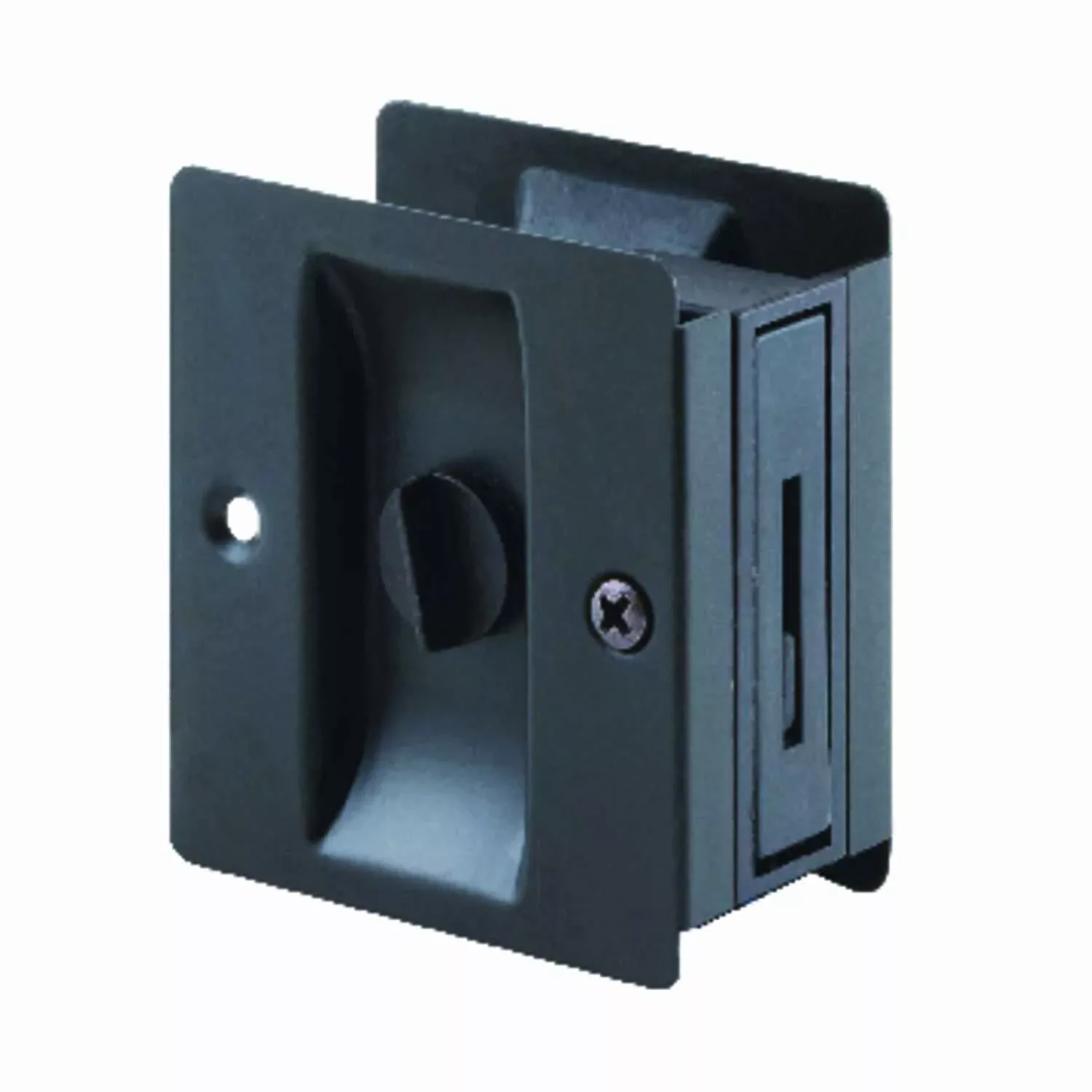 Prime-line 2.5 In. L Bronze Brown Brass Pocket Door Pull - Model 164431