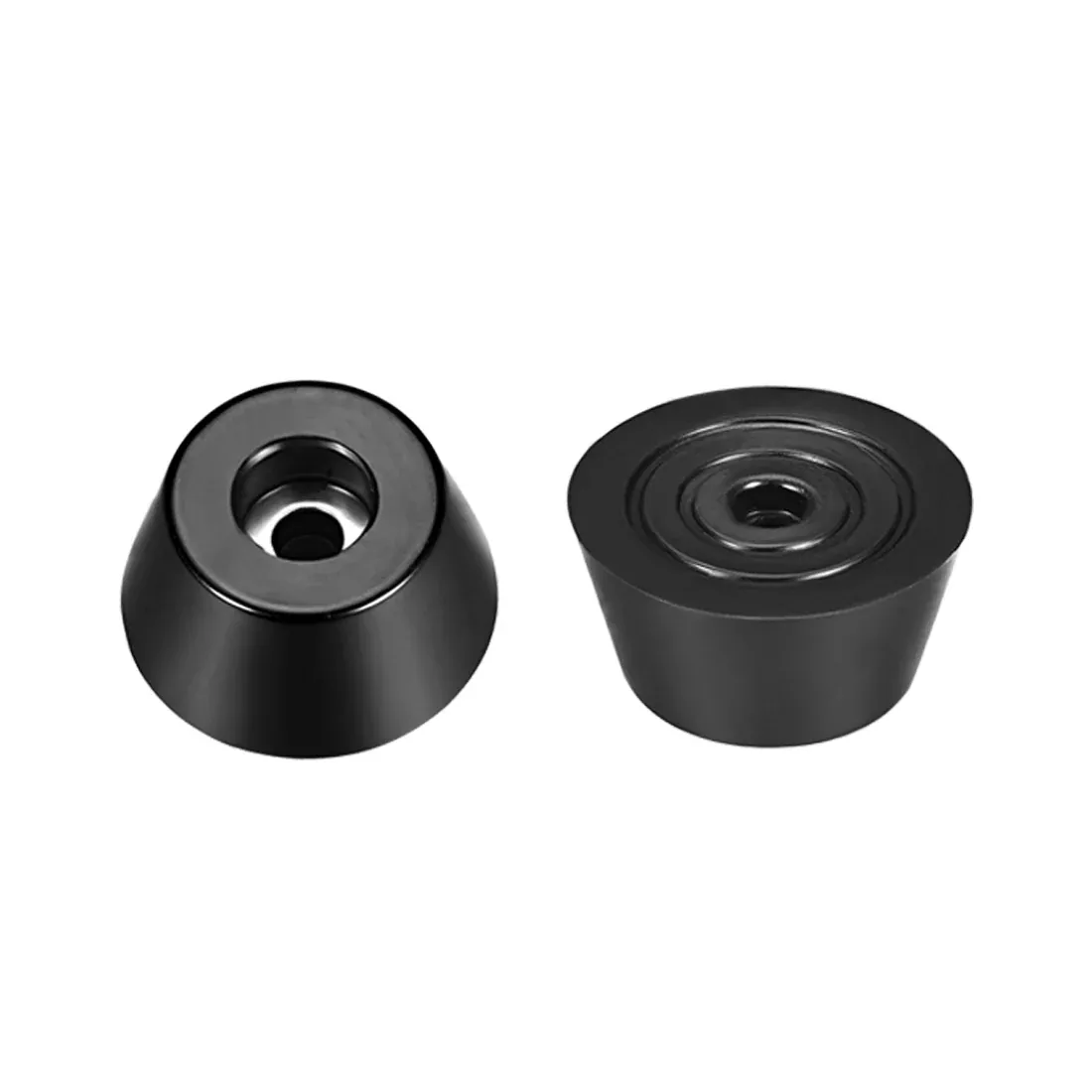 Rubber Feet Bumpers Pads D30x22xH15mm Black 4pcs