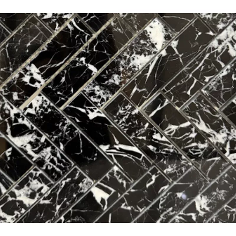 “V” MARQUINA MARBLE MOSAIC /SF