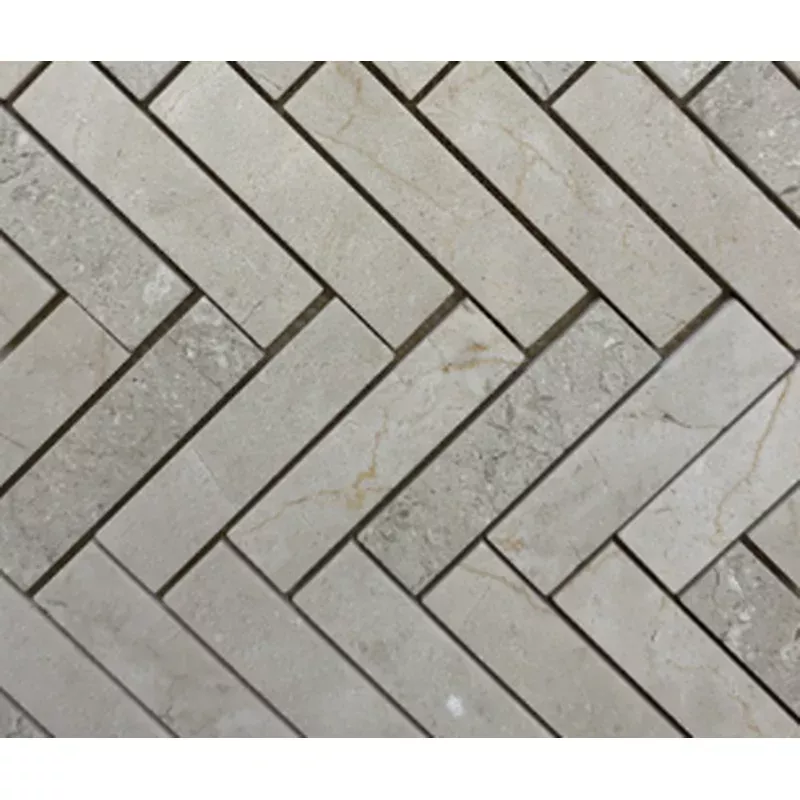“V” WOODEN GREY MARBLE MOSAIC /SF