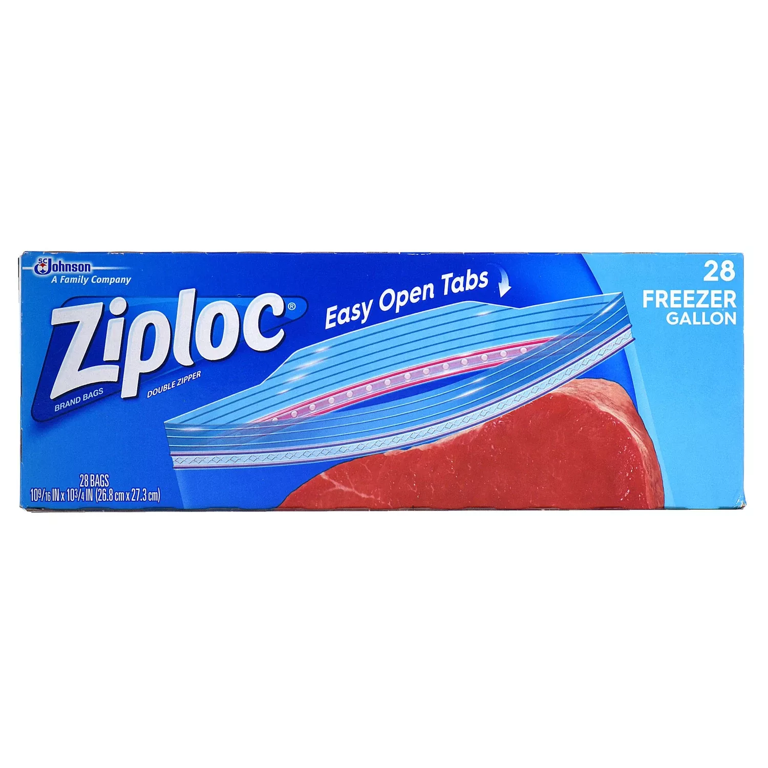 Ziploc 1 Gal Clear Freezer Bag 28 Pk
